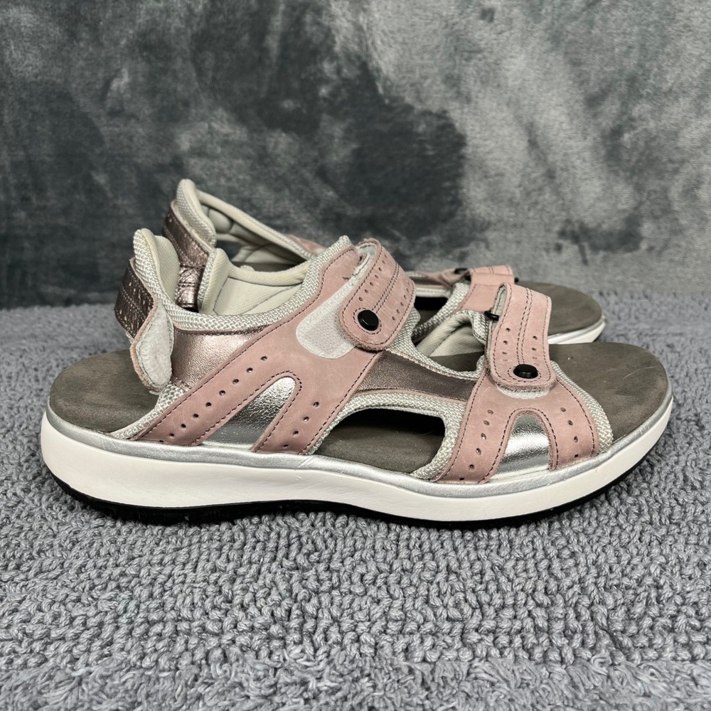 SAS Womens 9.5 M Sport Sandals Mauve Pink Metallic Bronze Adjustable Straps - Picture 4 of 8